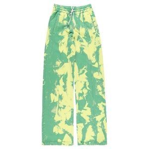 Off-White Green Tie-Dye Track Pants